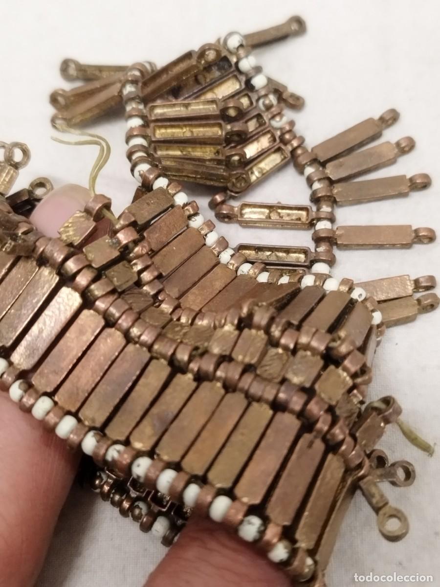 Joyeria: Pulsera tipo et&iacute;ope a restaurar. Cuentas de metal. - Foto 4