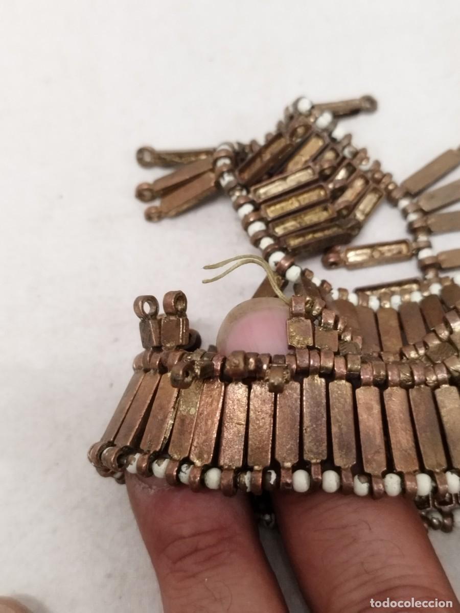 Joyeria: Pulsera tipo et&iacute;ope a restaurar. Cuentas de metal. - Foto 5