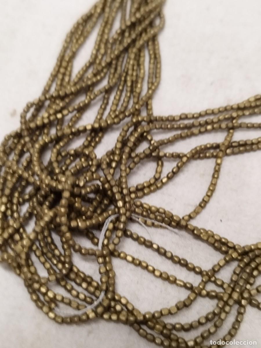 Joyeria: Antiguo collar de cuentas doradas. A restaurar. - Foto 3