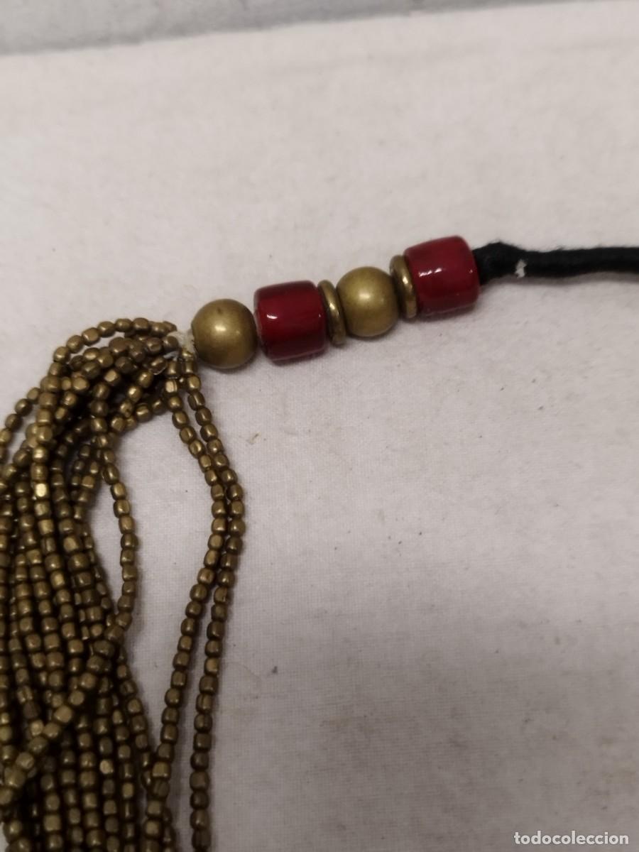 Joyeria: Antiguo collar de cuentas doradas. A restaurar. - Foto 4