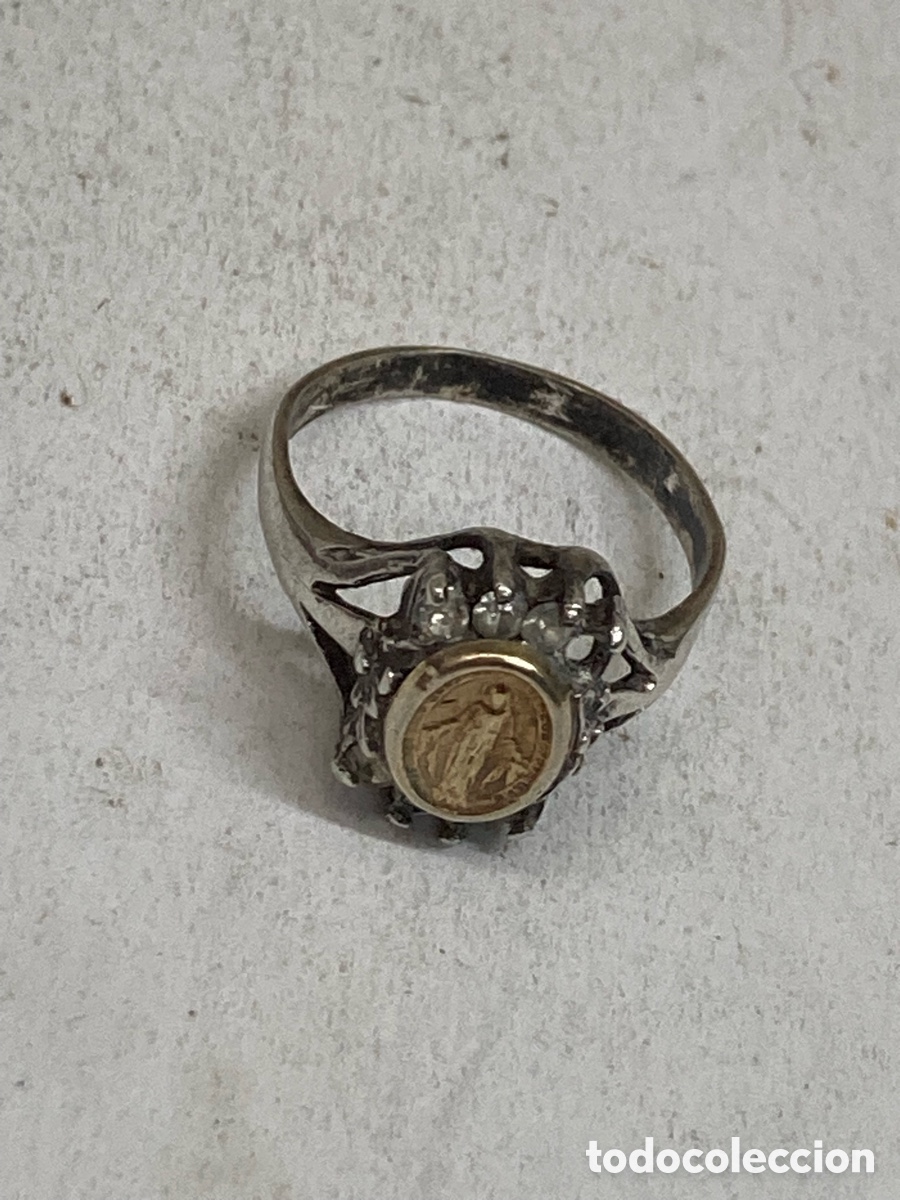 Joyeria: Anillo de plata religiosa S483