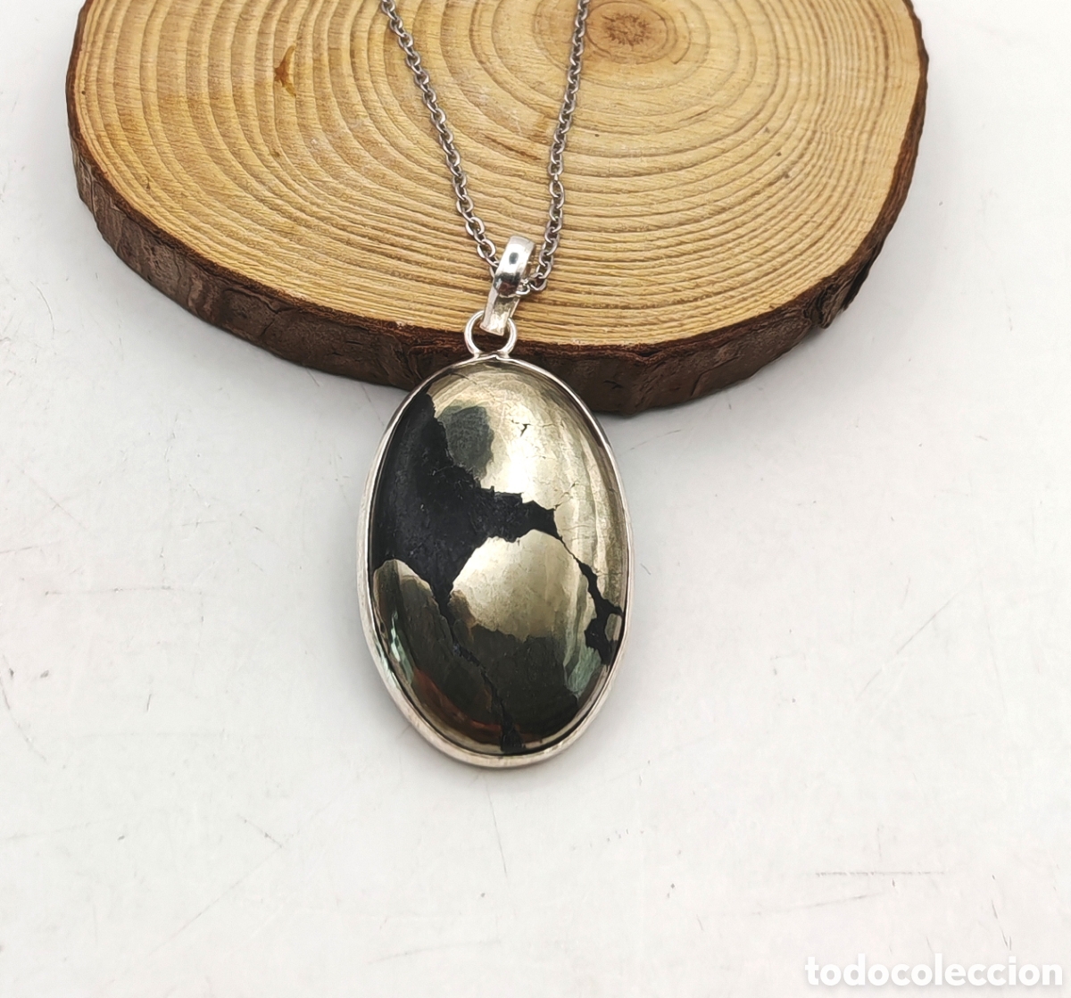 Joyeria: Collar de Pirita en Plata de Ley