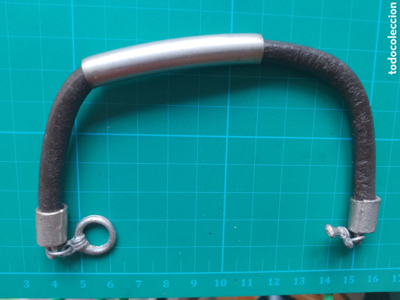 Joyeria: PULSERA JUVENIL CUERO METALICA VINTAGE