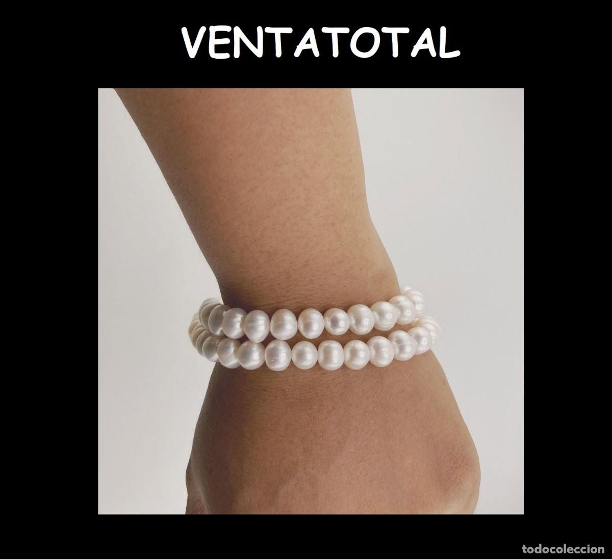 Joyeria: PULSERA DOBLE DE PERLAS BLANCAS AUTENTICAS LEER DENTRO LA DESCRIPCION COMPLETA