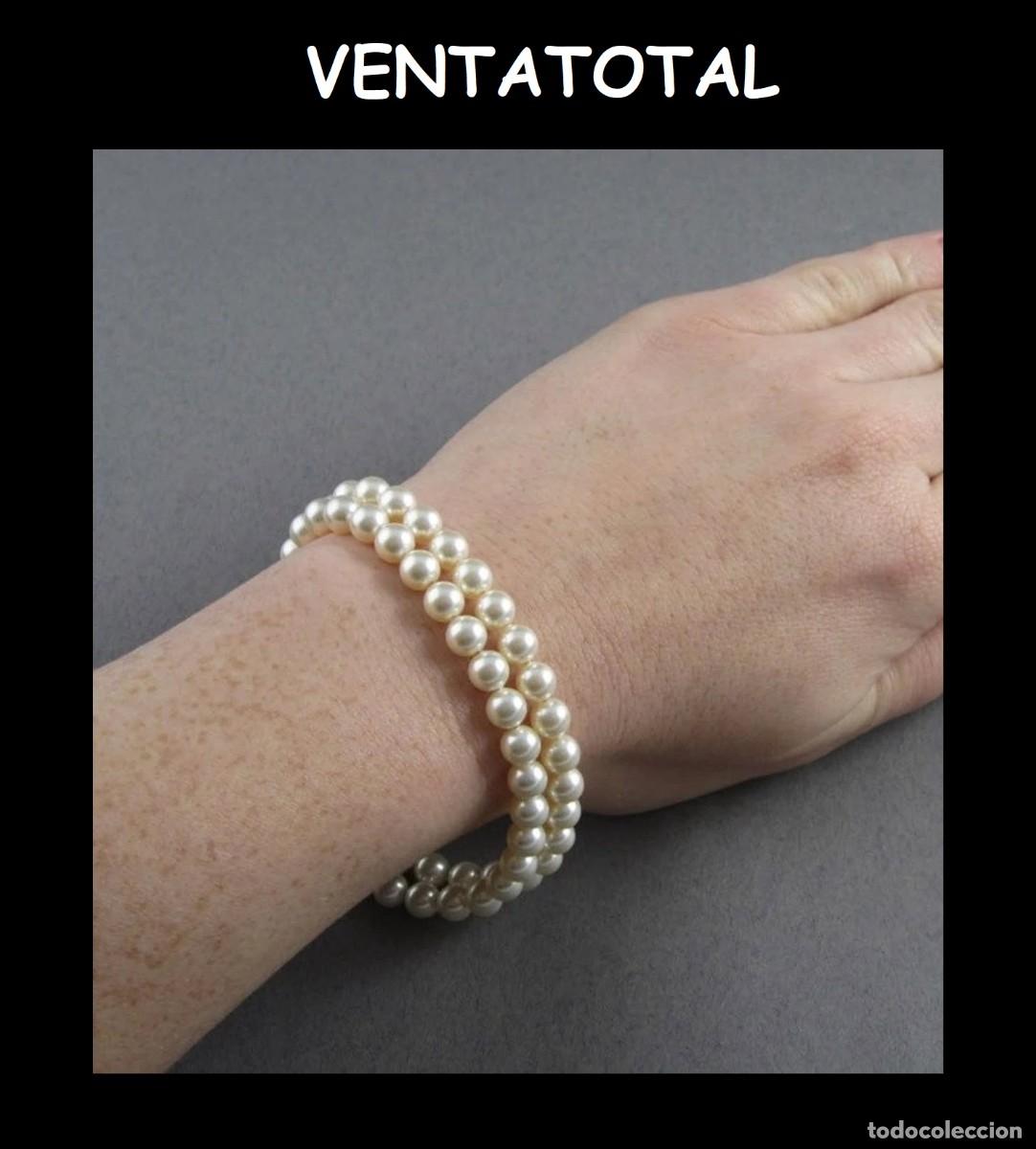 Joyeria: PULSERA DOBLE DE PERLAS BLANCAS AUTENTICAS LEER DENTRO LA DESCRIPCION COMPLETA
