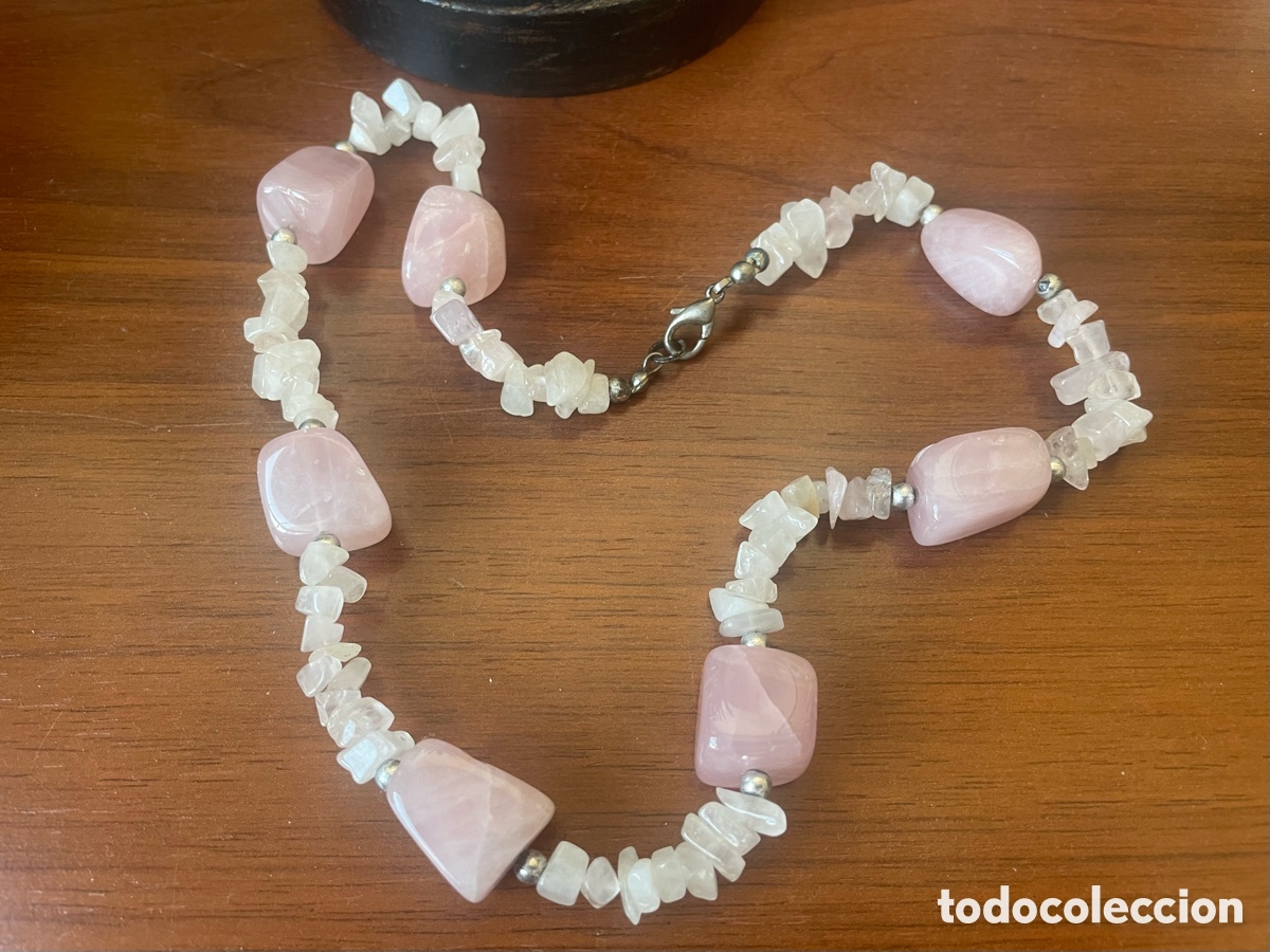 Joyeria: collar de Agata en color rosa