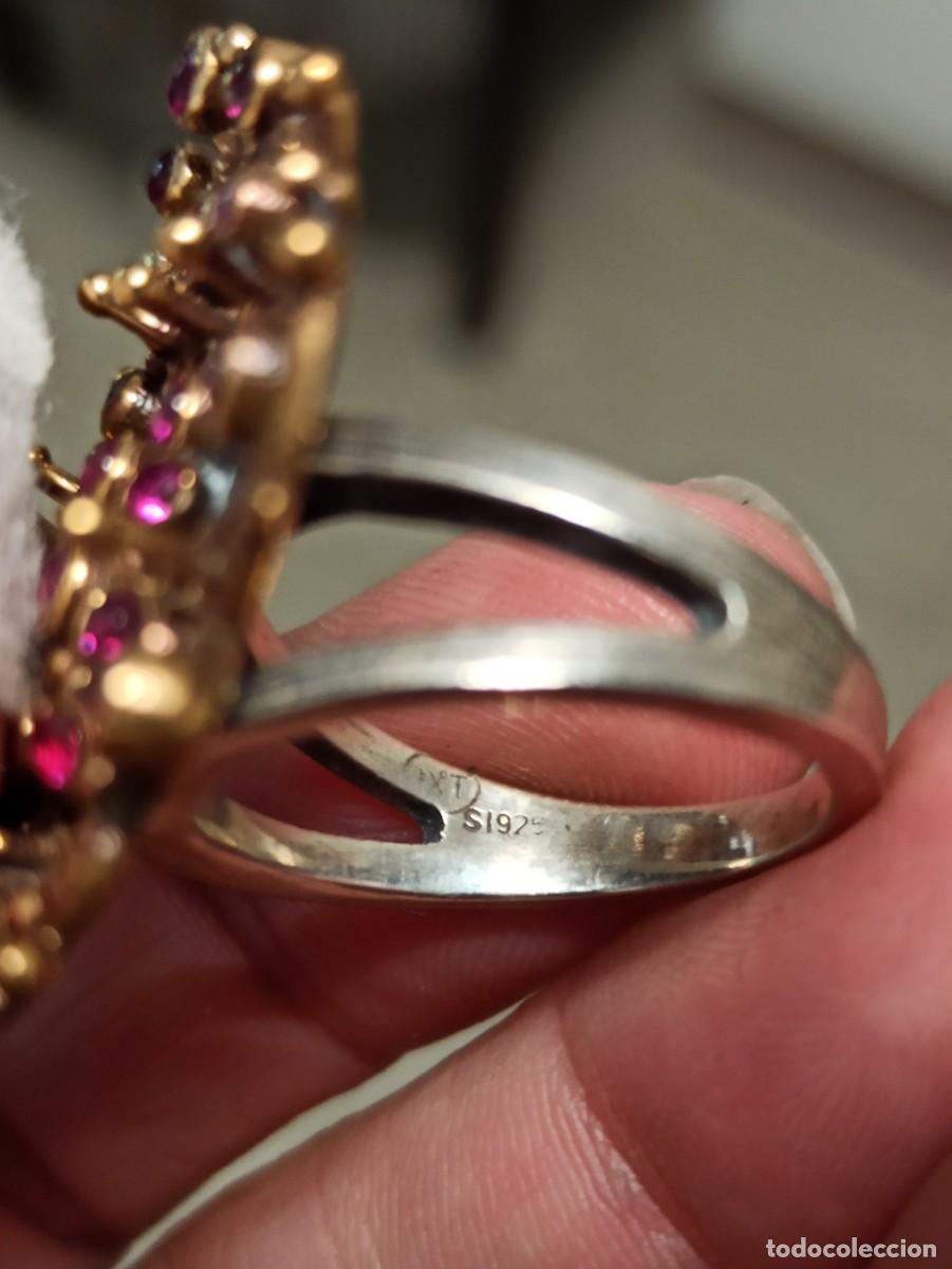 Joyeria: Anillo rubies plata y bronce - Foto 4