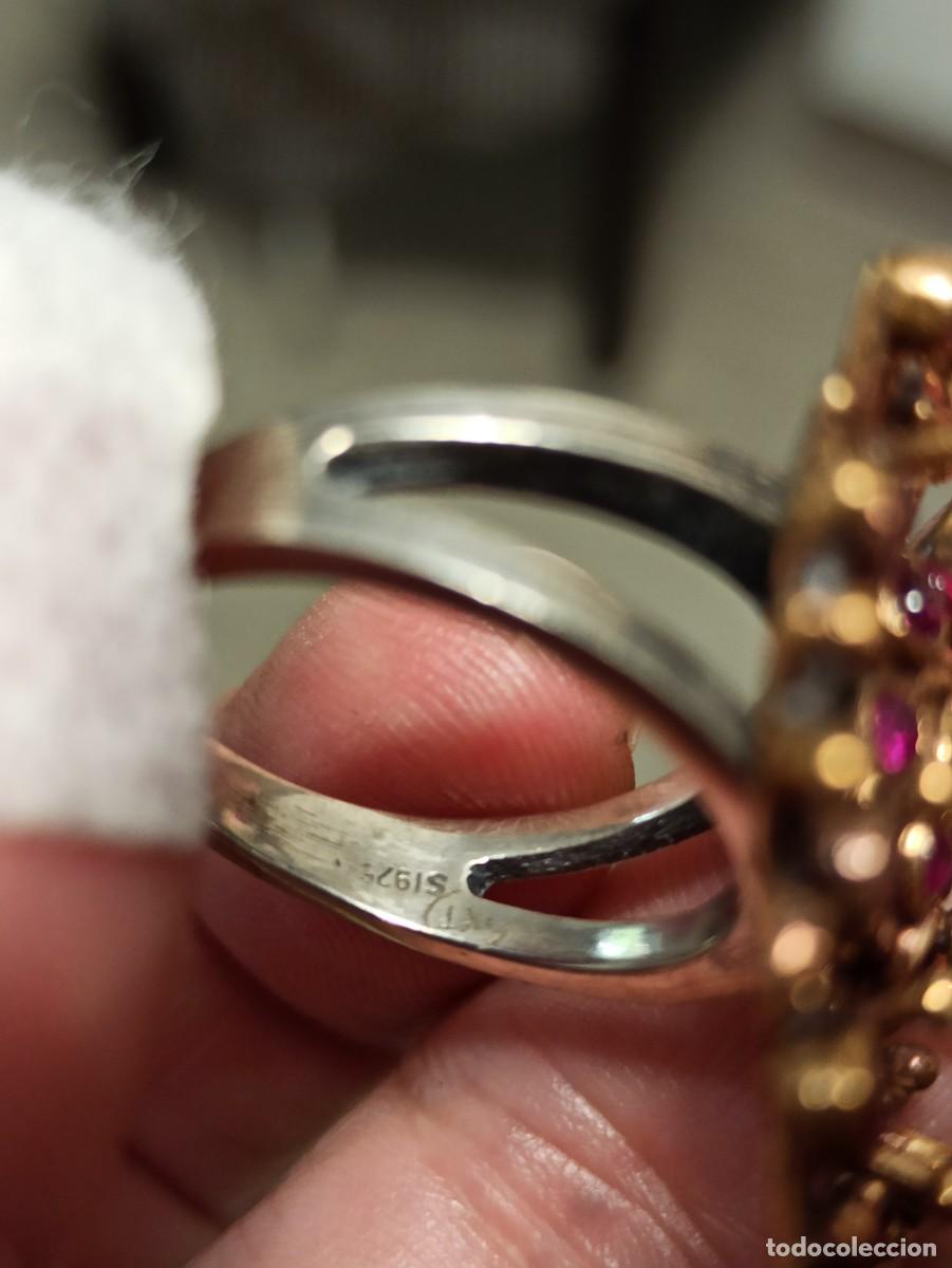Joyeria: Anillo rubies plata y bronce - Foto 5
