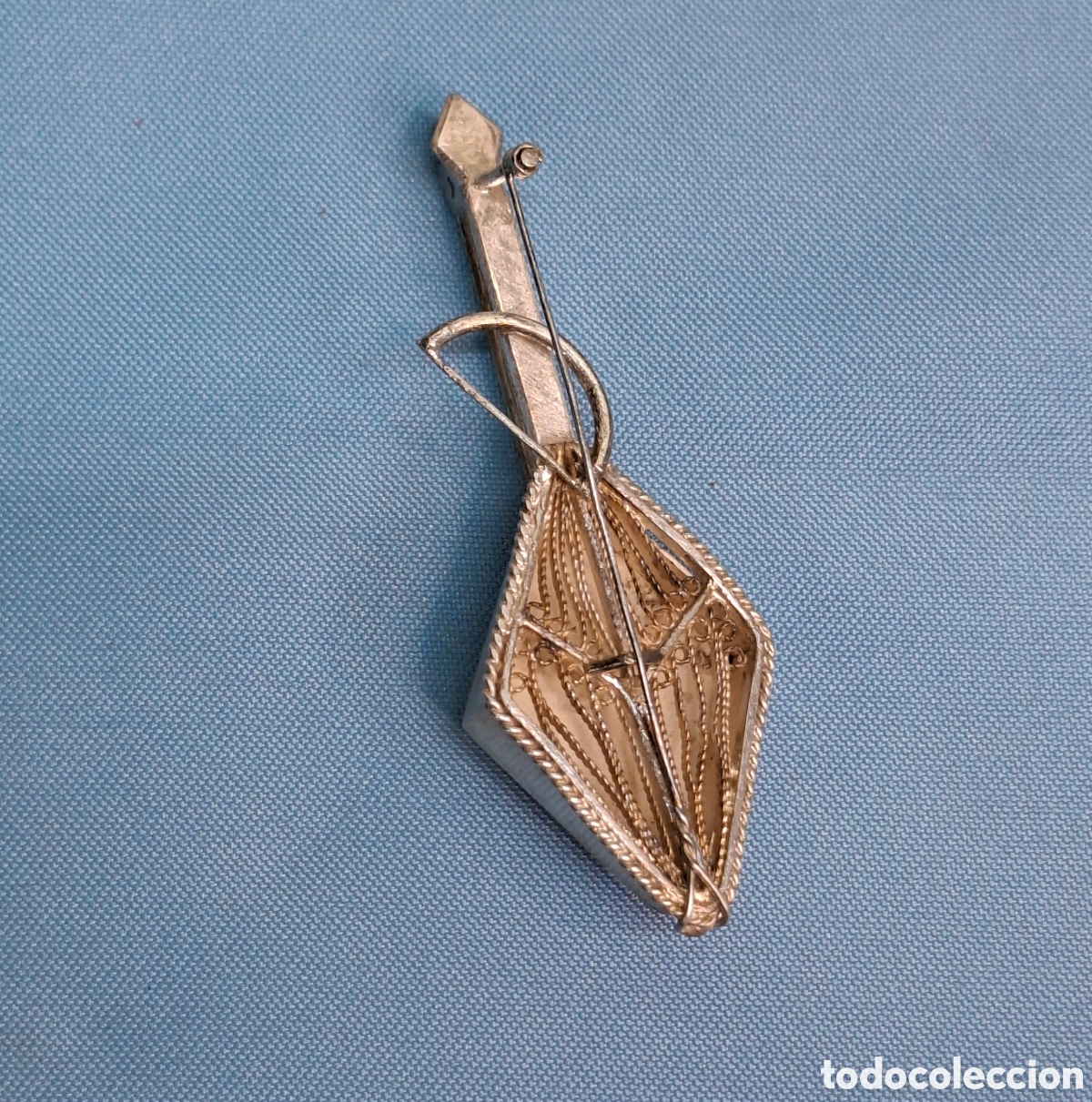 Joyeria: Broche antiguo de plata en filigrana - Foto 13