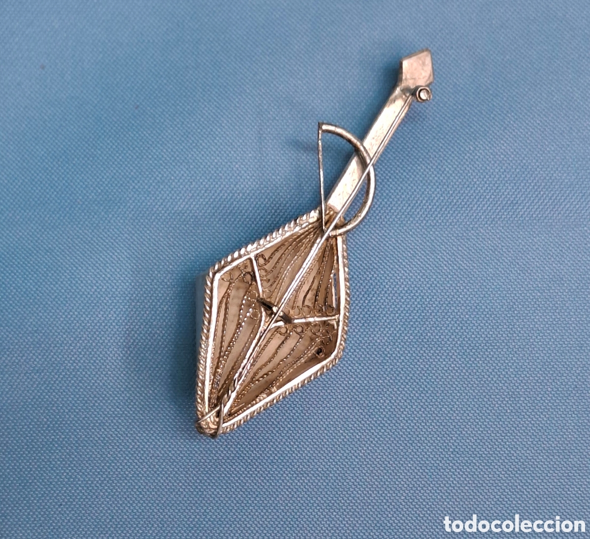 Joyeria: Broche antiguo de plata en filigrana - Foto 14