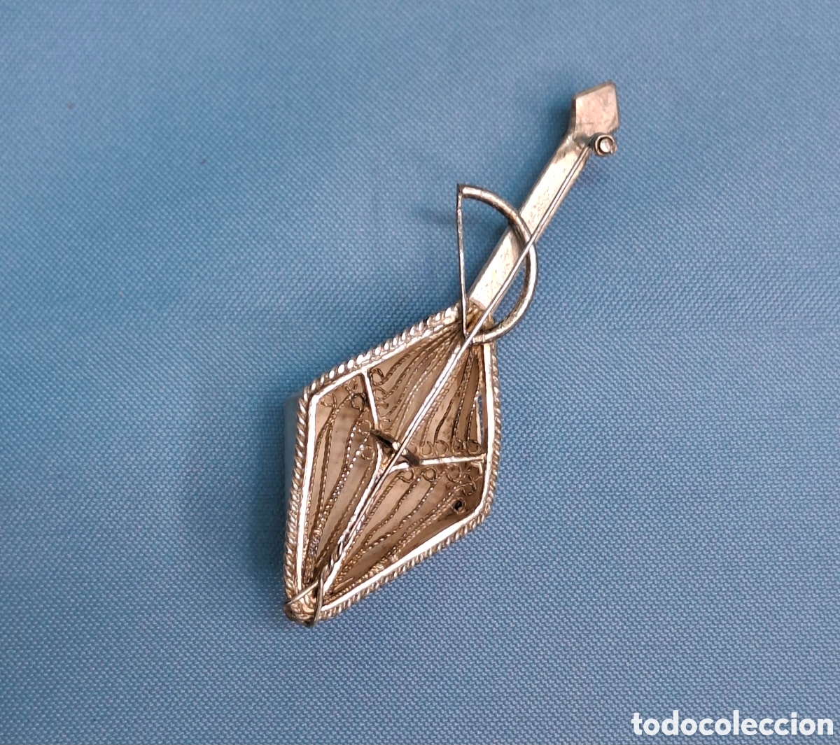 Joyeria: Broche antiguo de plata en filigrana - Foto 16