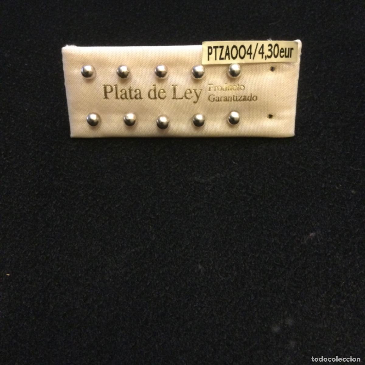 Joyeria: Pendientes Bolita 4 mm &Oslash;. Plata de Ley. NUEVOS