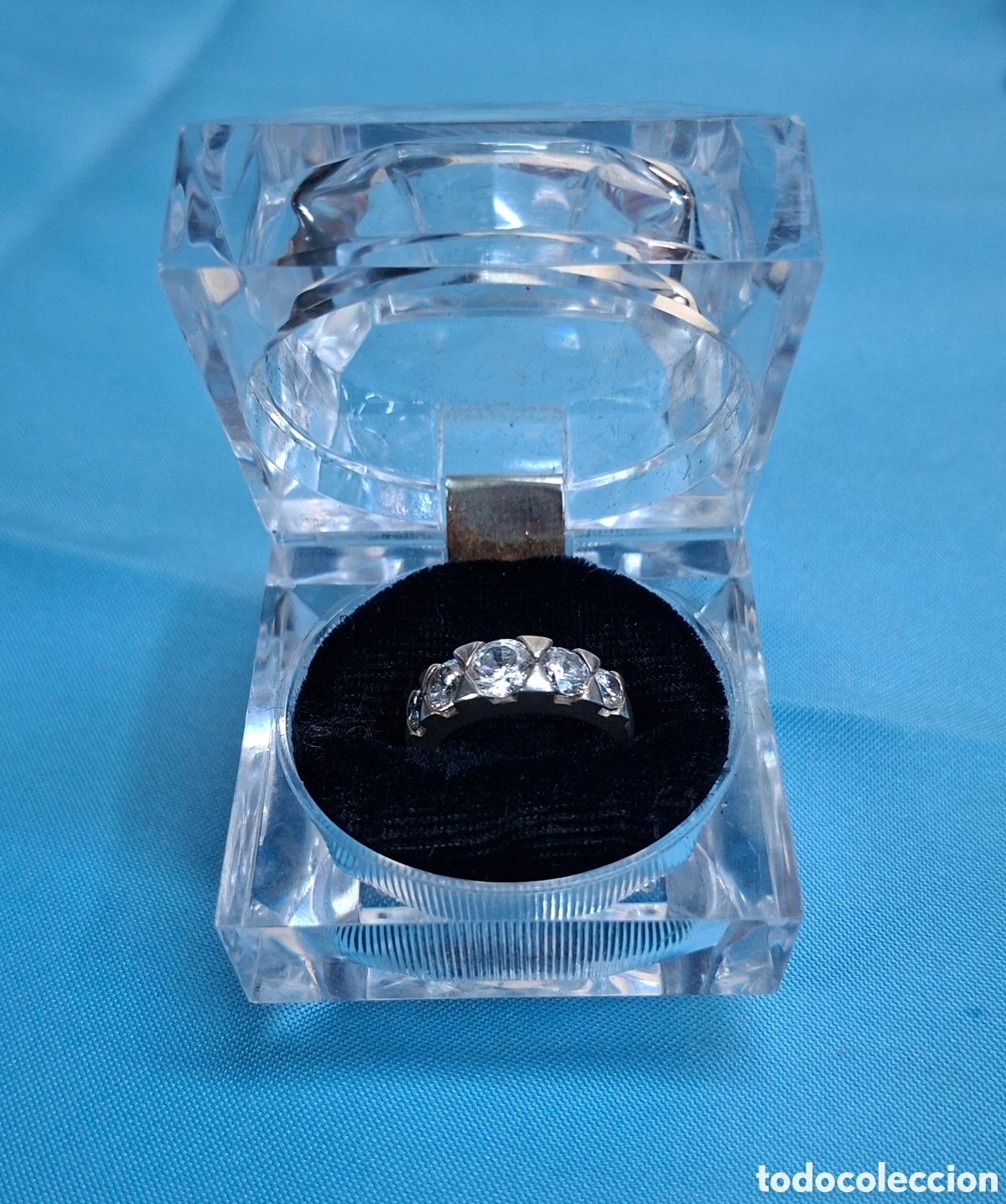 Joyeria: Anillo de plata 925 con circonitas