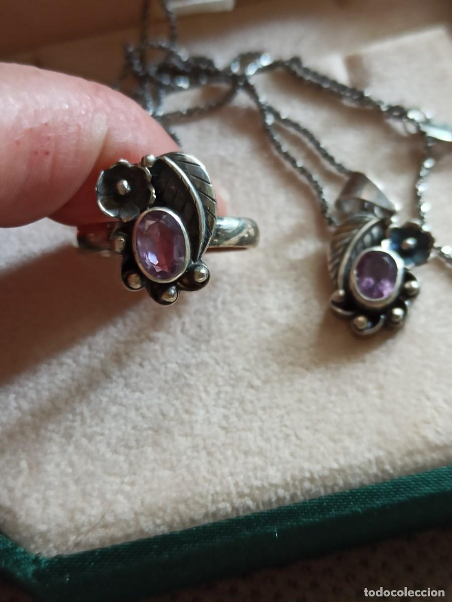 Joyeria: Conjunto plata antiguo