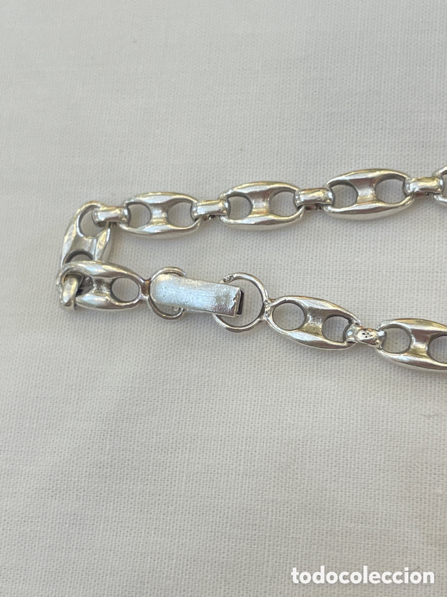 Joyeria: Cadena de plata siglo XX - Foto 2