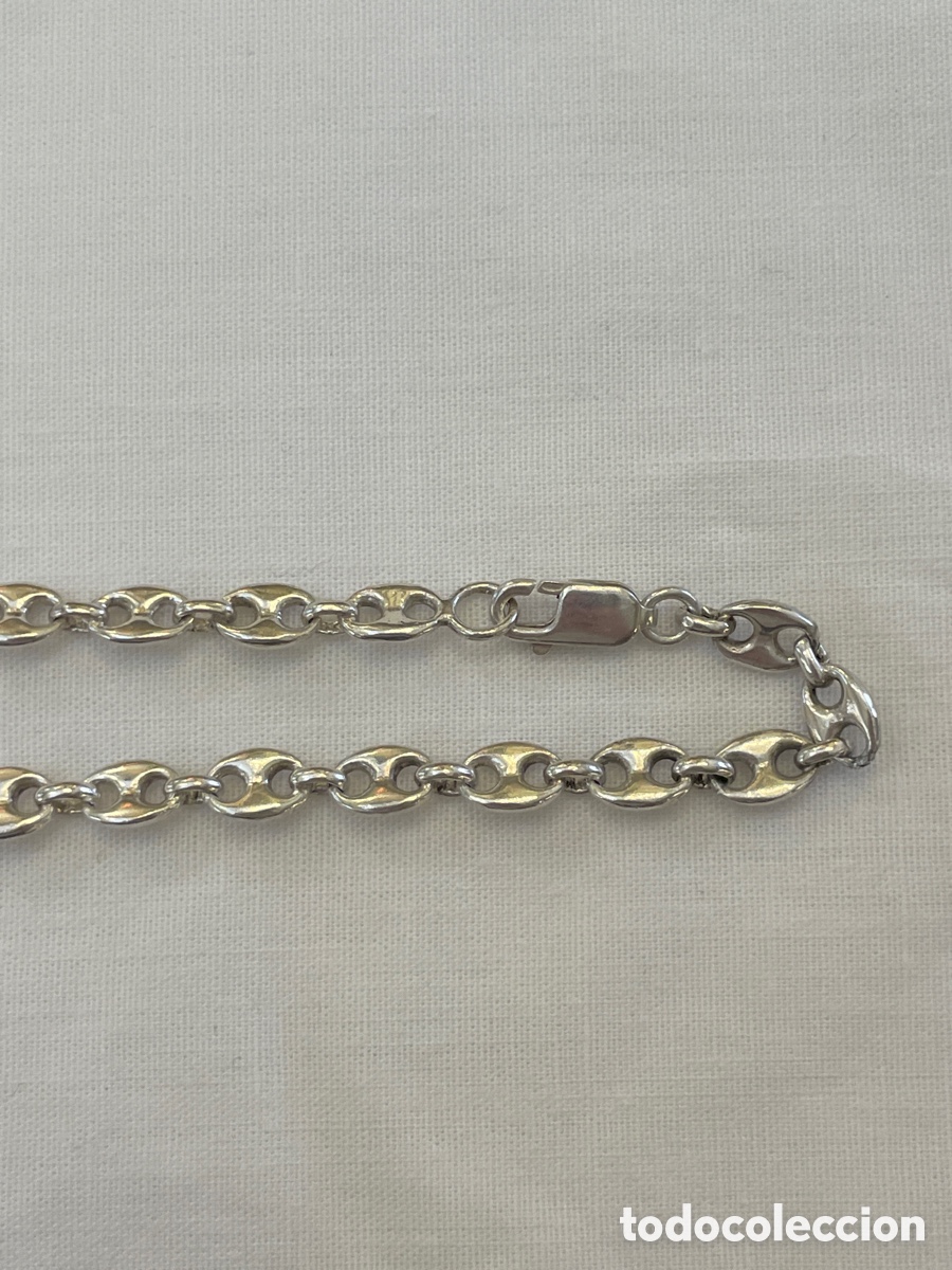 Joyeria: Cadena de plata siglo XX - Foto 2