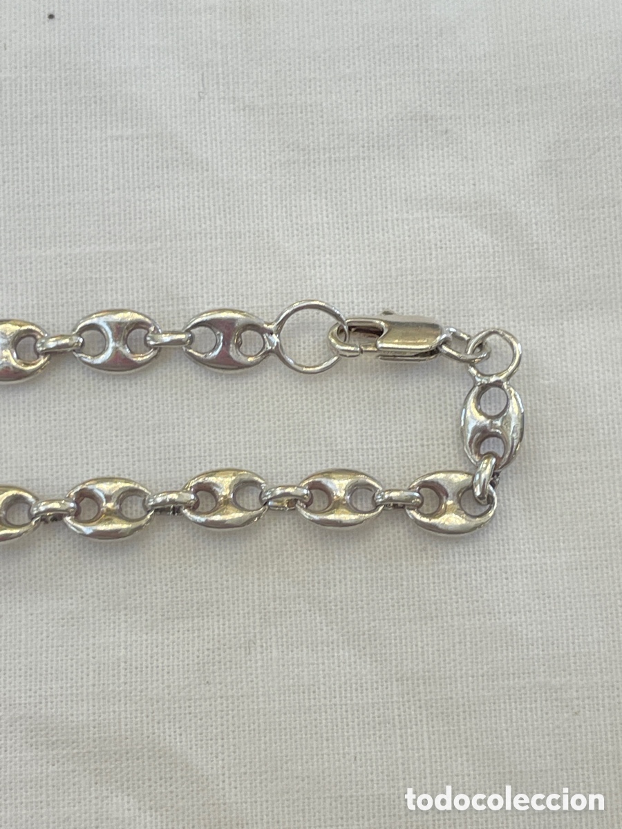 Joyeria: Cadena de plata siglo XX - Foto 2