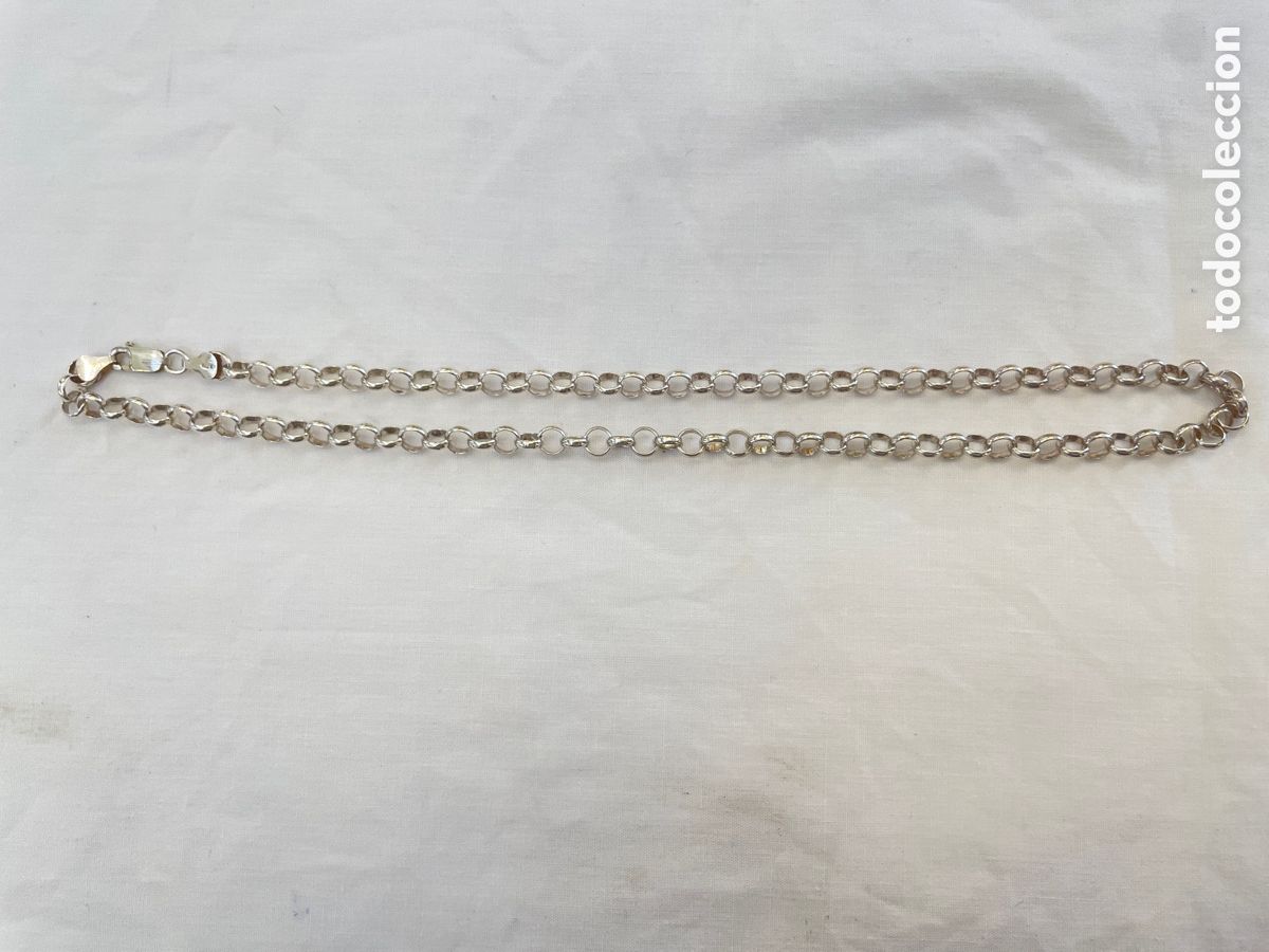 Joyeria: Cadena de plata siglo XX