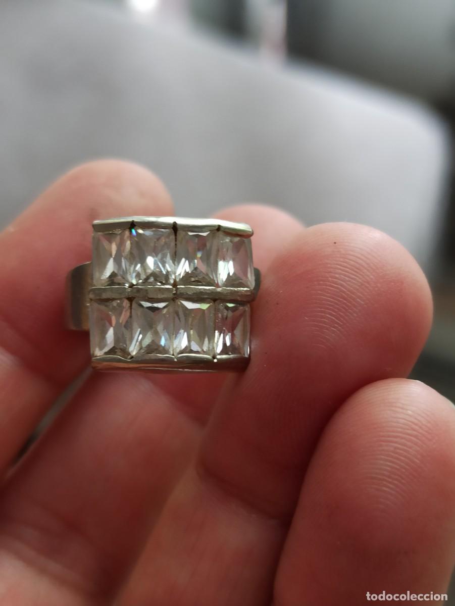 Joyeria: Anillo plata y circones
