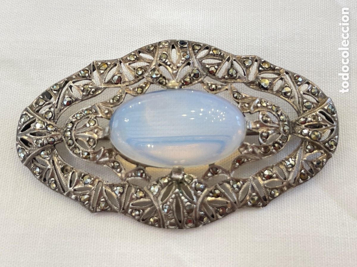 Joyeria: Broche de plata, &oacute;palo y marcasitas - Foto 2