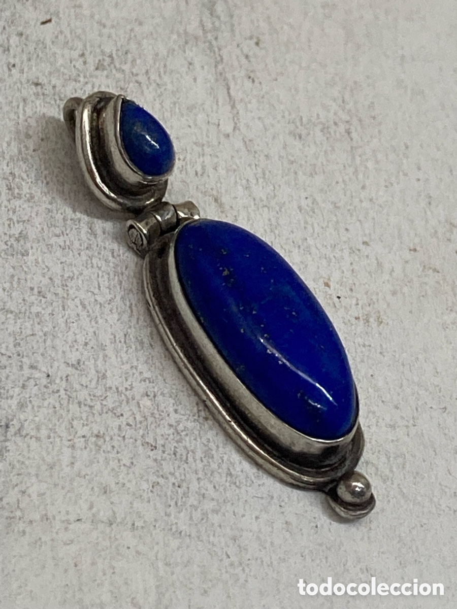 Joyeria: Colgante de plata y lapisl&aacute;zuli C606