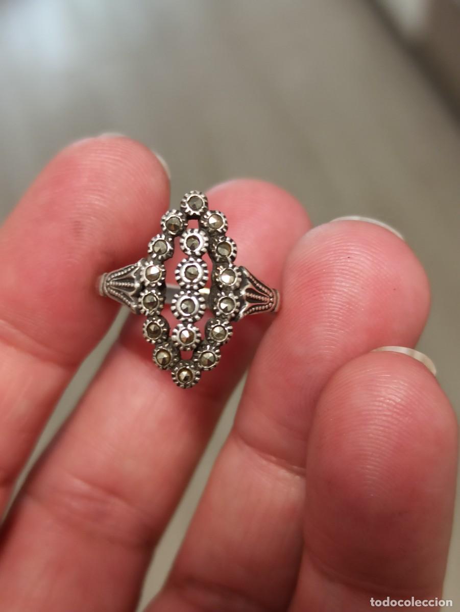 Joyeria: Anillo plata con marcassitas