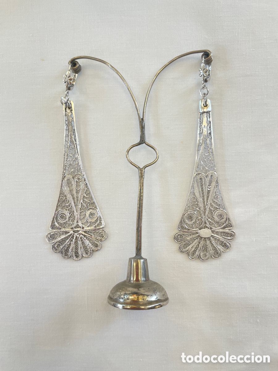 Joyeria: Pendientes de plata de filigrana