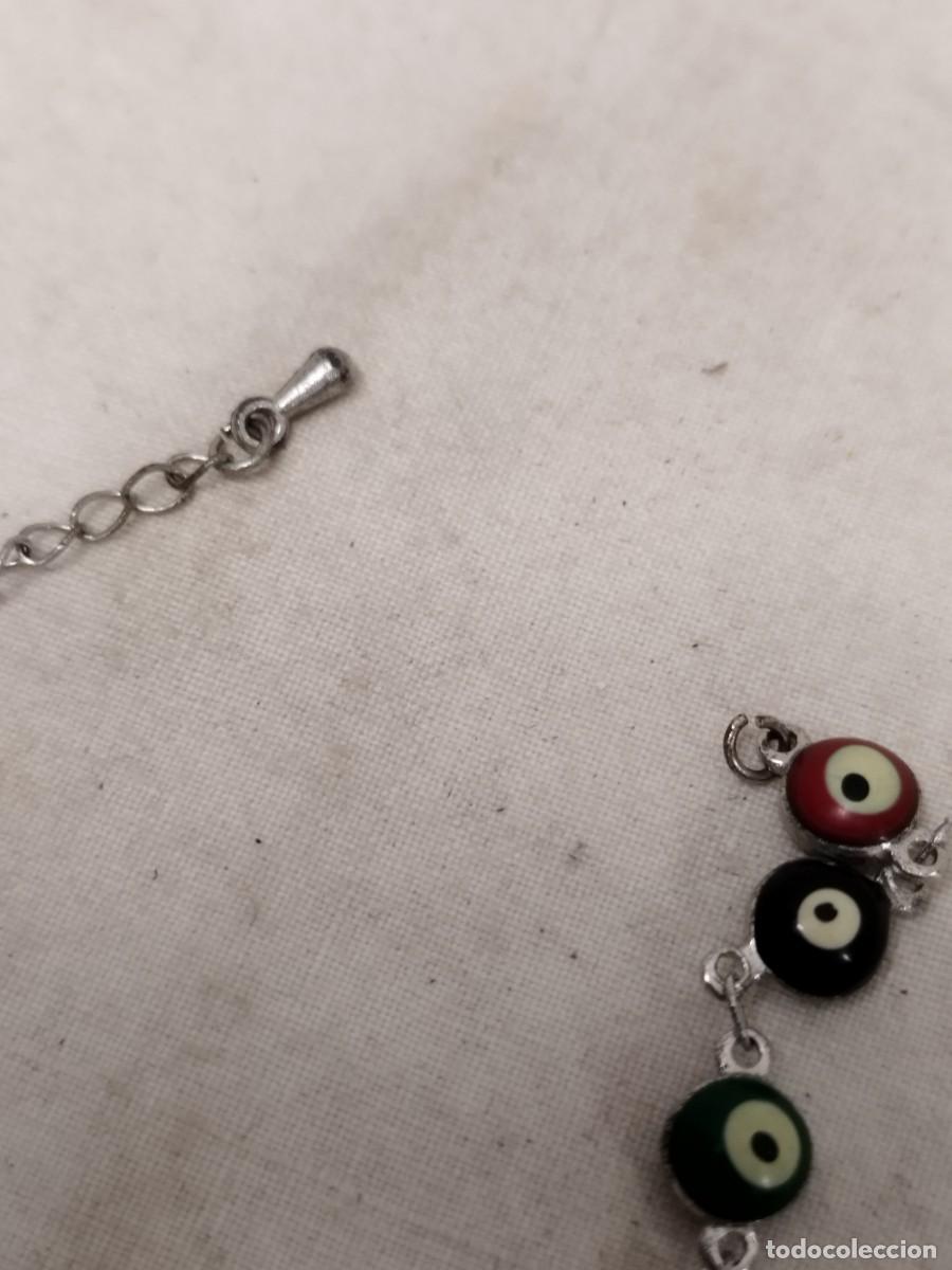 Joyeria: Antiguo collar de cuentas tipo ojos, con cierre a restaurar. - Foto 4