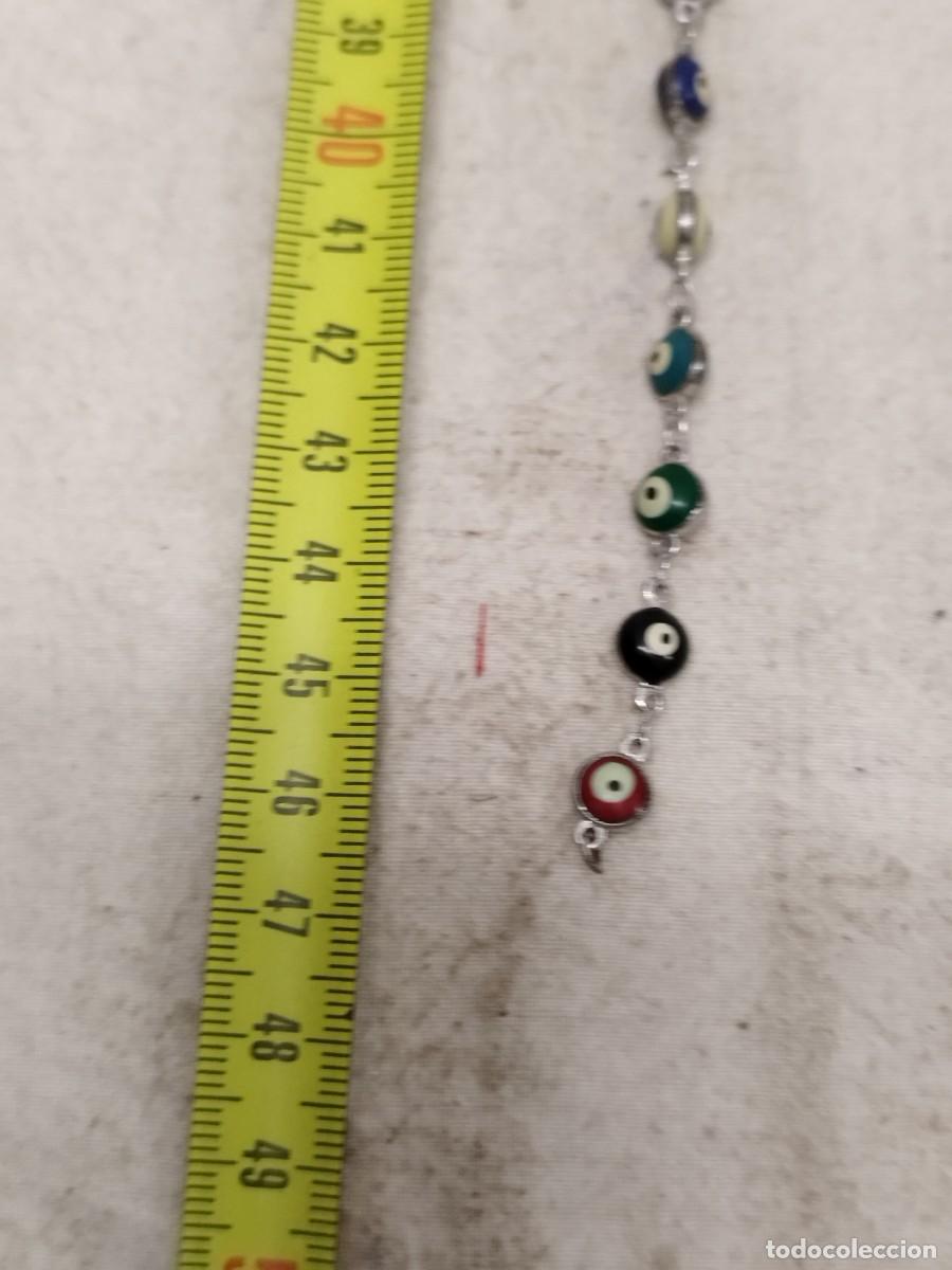 Joyeria: Antiguo collar de cuentas tipo ojos, con cierre a restaurar. - Foto 5