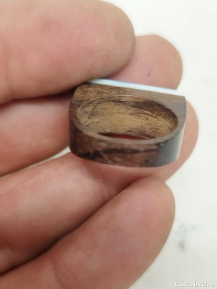 Joyeria: Antiguo anillo tipo sello, de madera. - Foto 4