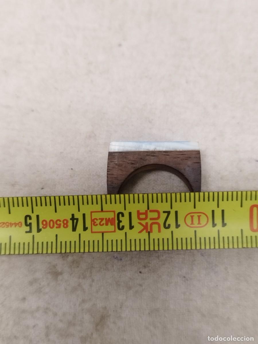 Joyeria: Antiguo anillo tipo sello, de madera. - Foto 6