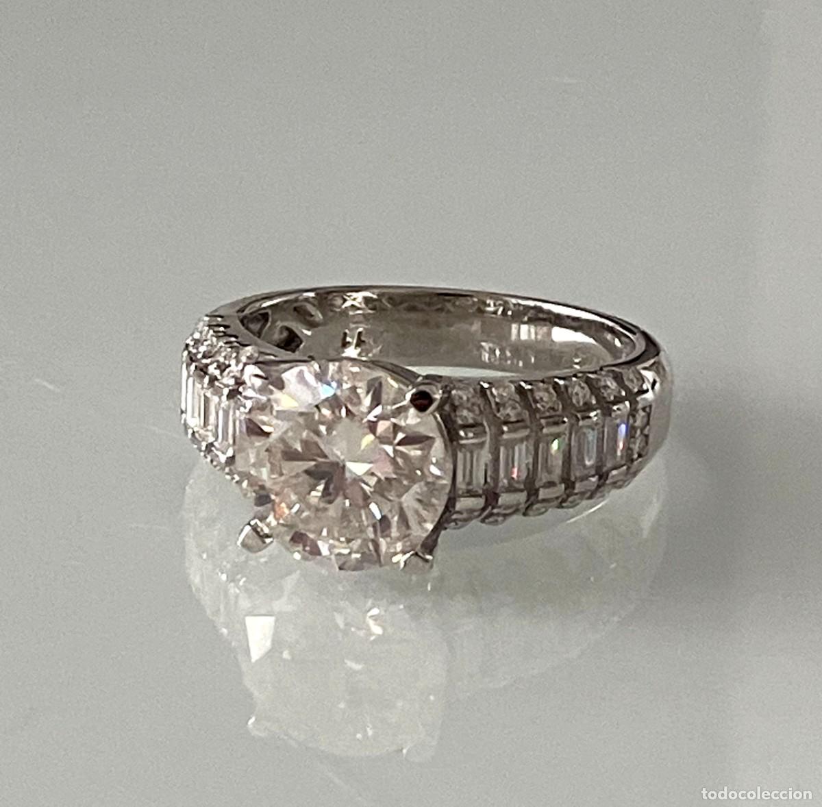 Joyeria: Anillo Hombre Diamante 5ct Plata 925m