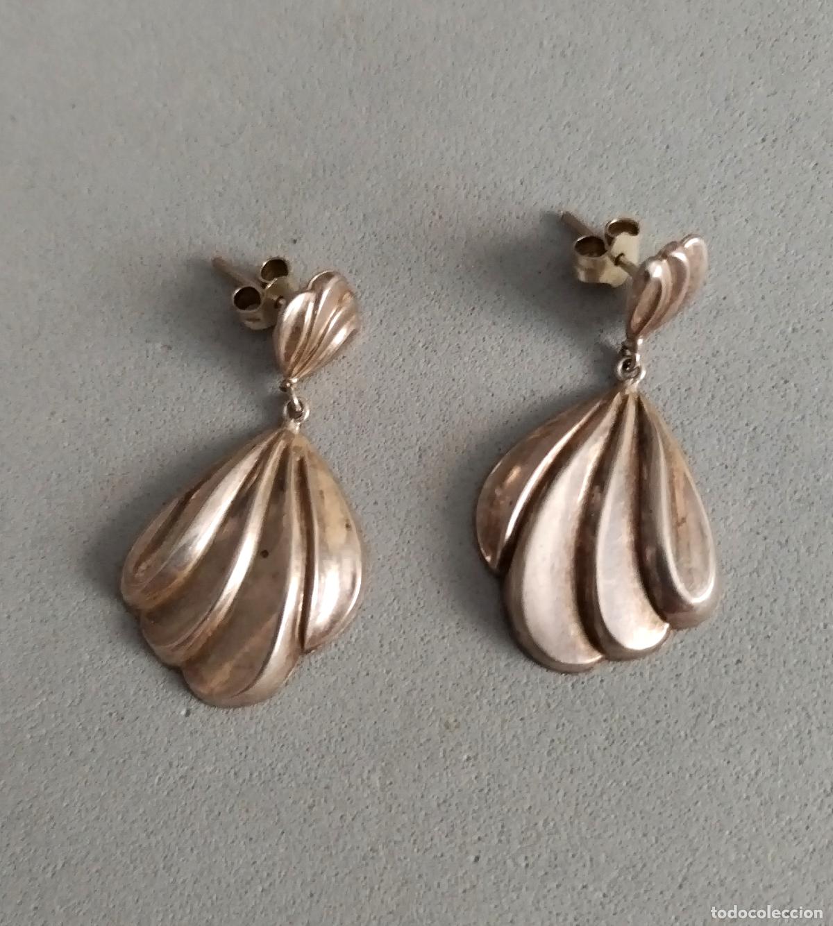 Joyeria: Pendientes de plata de ley, cierre de presi&oacute;n. - Foto 3