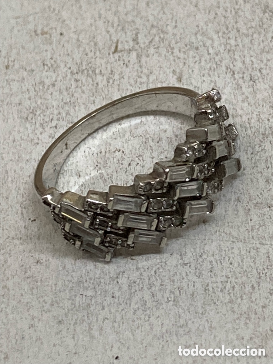 Joyeria: Anillo de plata engastado S485