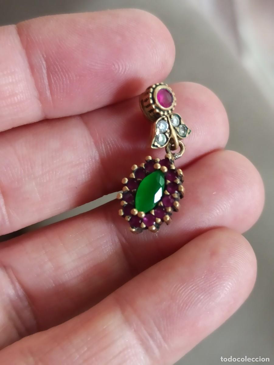 Joyeria: Colgante plata rubi esmeralda