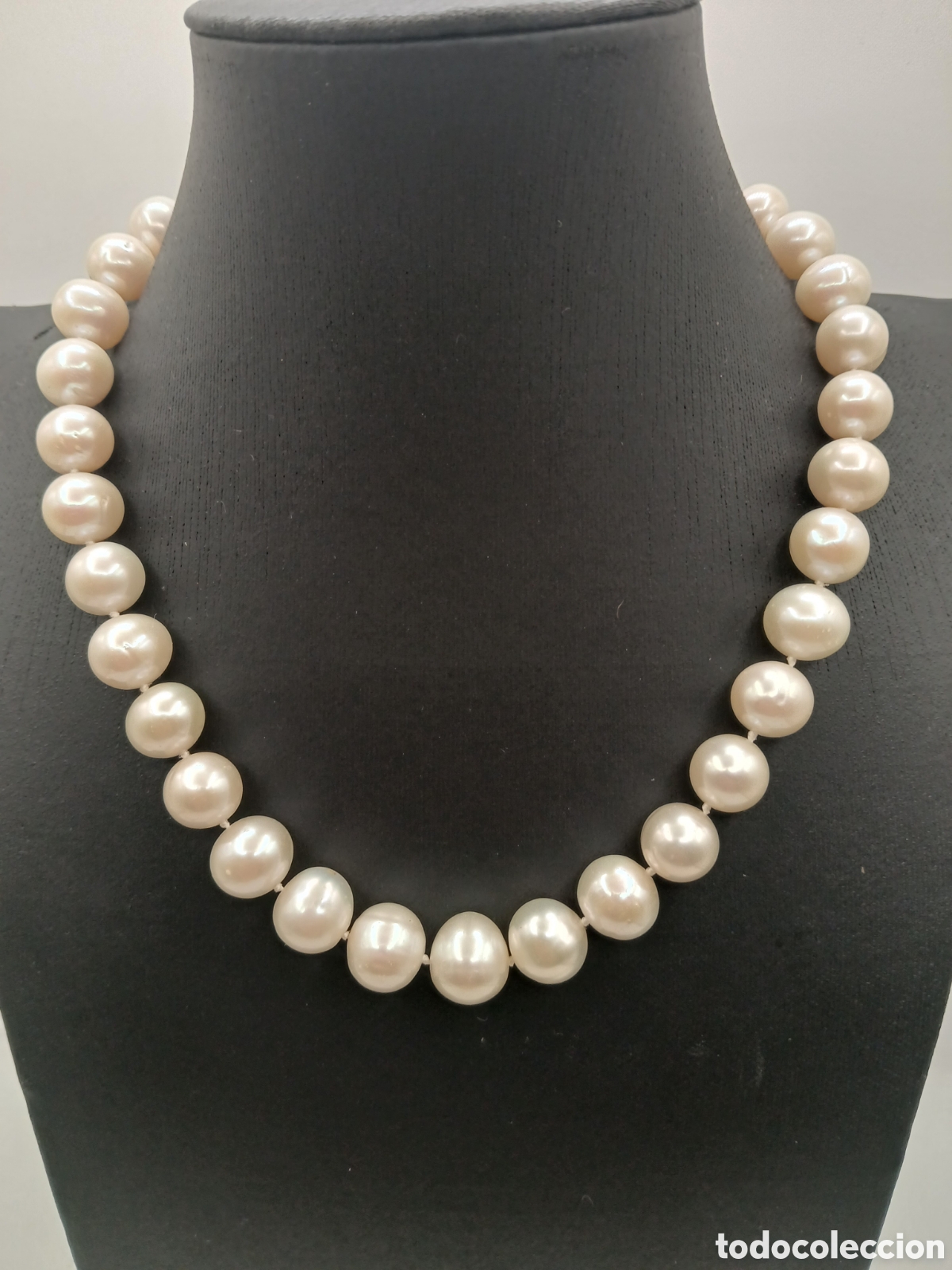 Joyeria: Collar perlas australianas barrocas cierre plata 925mls chapado oro