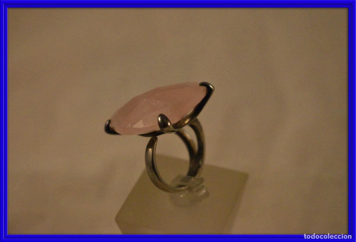 Joyeria: JOYA ANILLO DE PLATA 925 CON PIEDRA ROSA