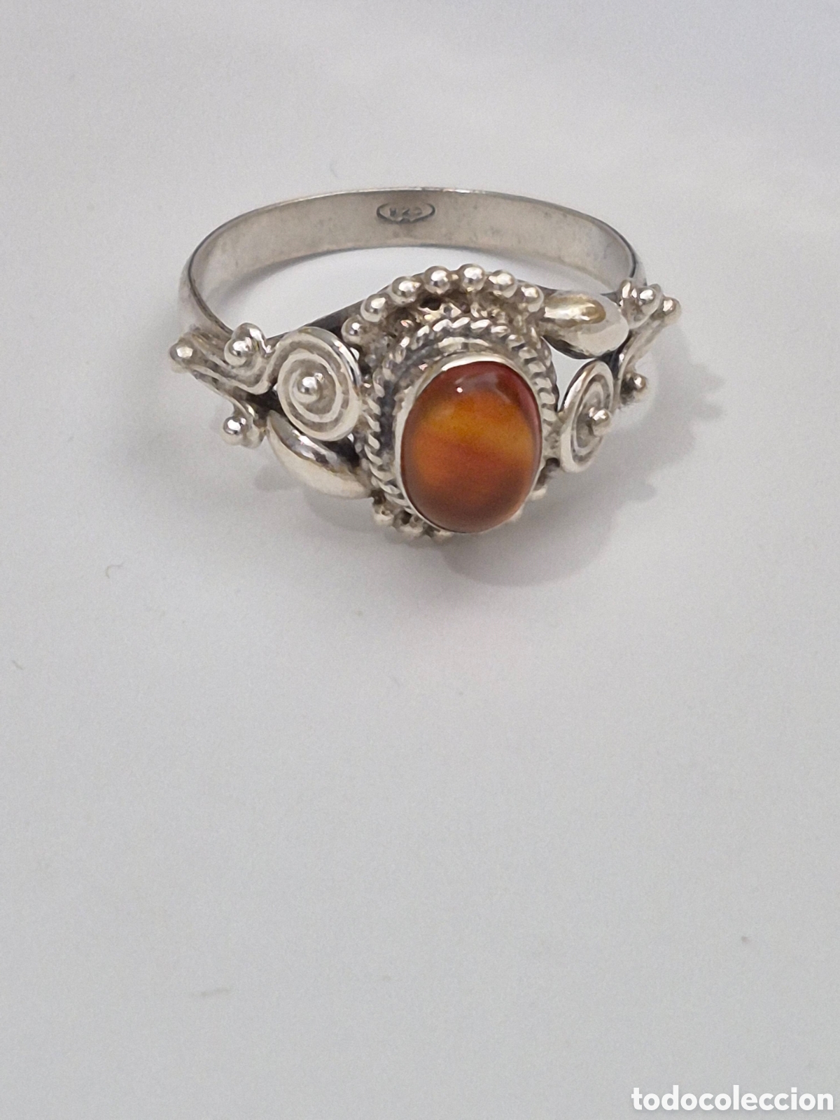 Joyeria: ESPECTACULAR ANILLO DE PLATA DE LEY CON ESMERALDA. REF S2 C VINTAGE BIS 110625