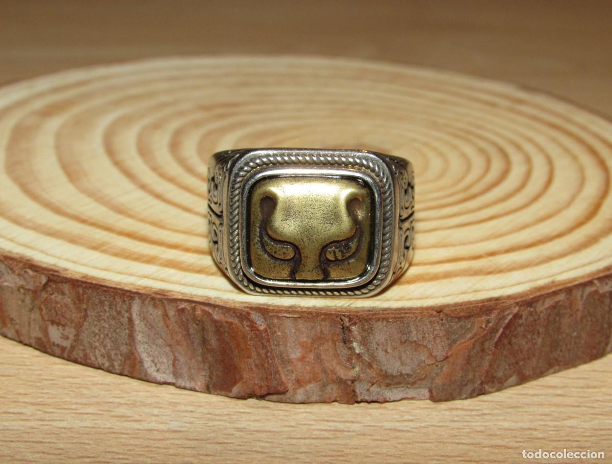 Joyeria: Anillo sortija estilo oriental felino m&iacute;tico tigre puma pantera jaguar y grabados amuleto tao&iacute;sta