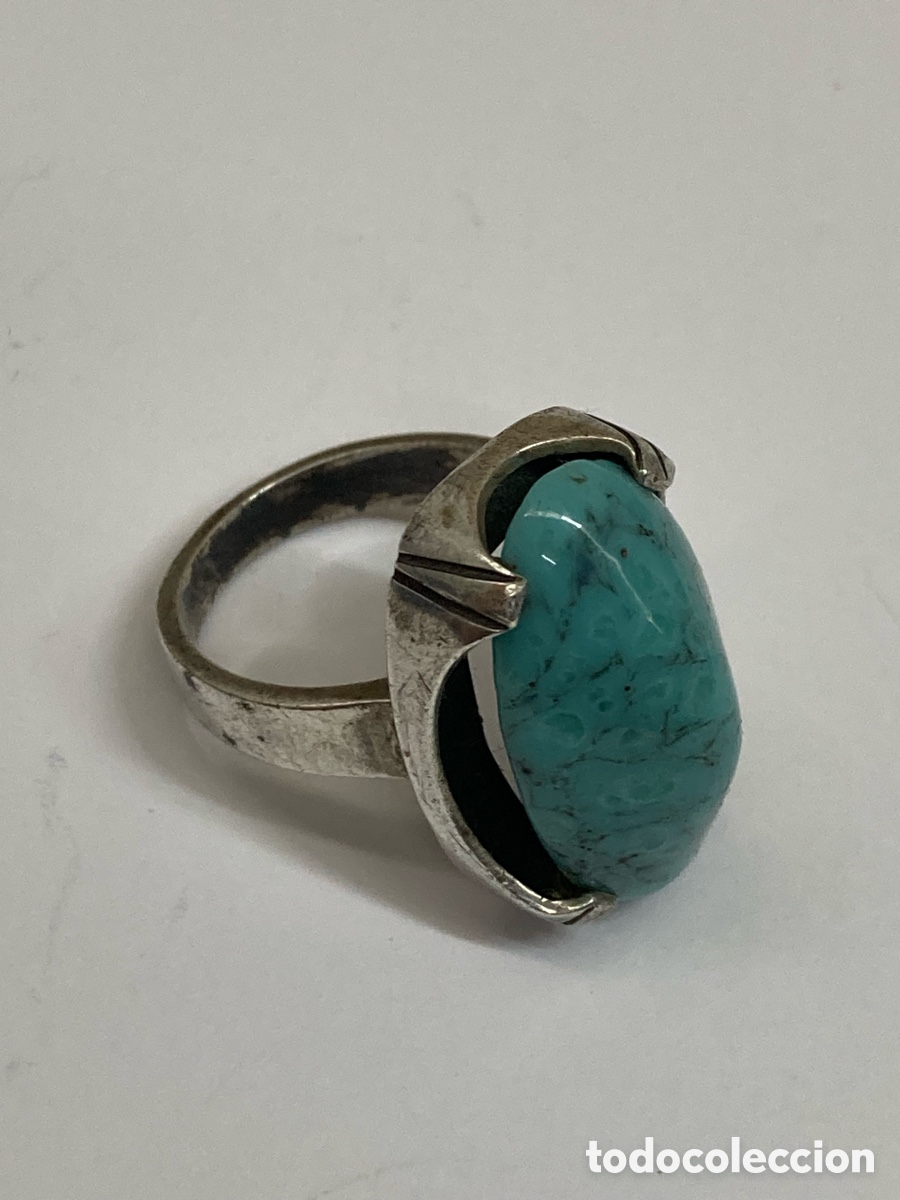 Joyeria: Anillo de plata y turquesa S486