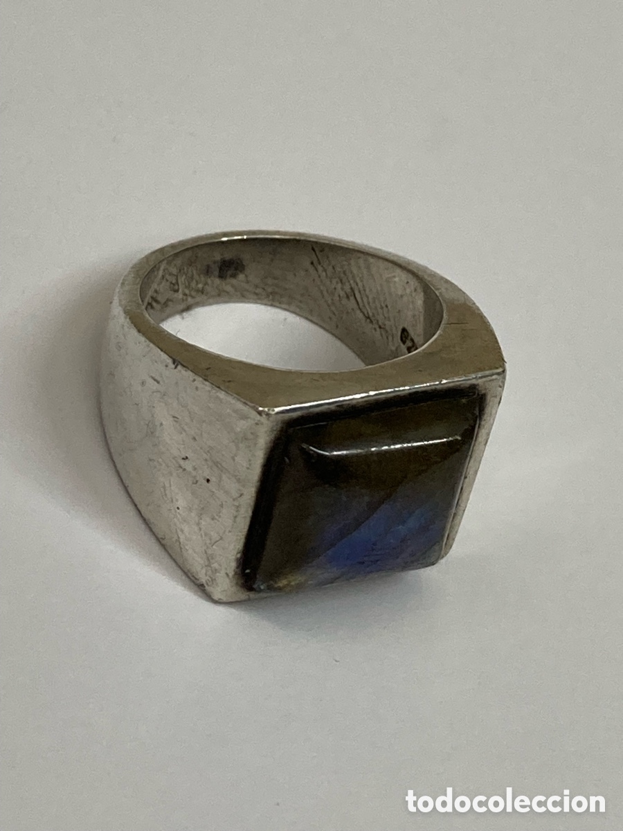 Joyeria: Anillo de plata y piedra luna S486