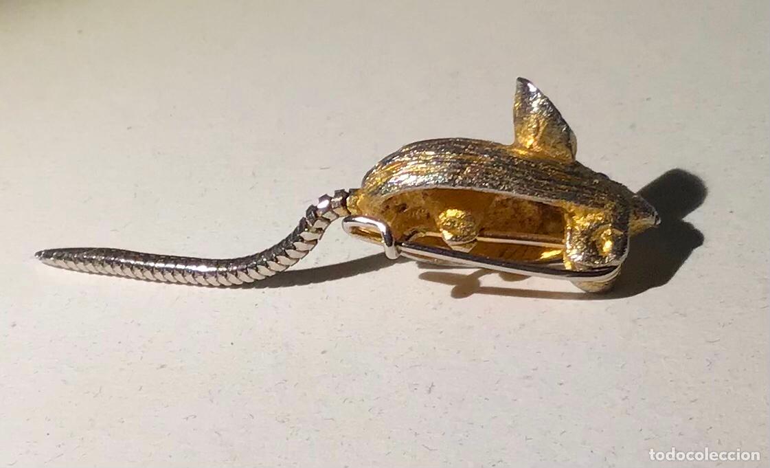 Joyeria: BROCHE DORADO y CRISTAL, RATA - Foto 3