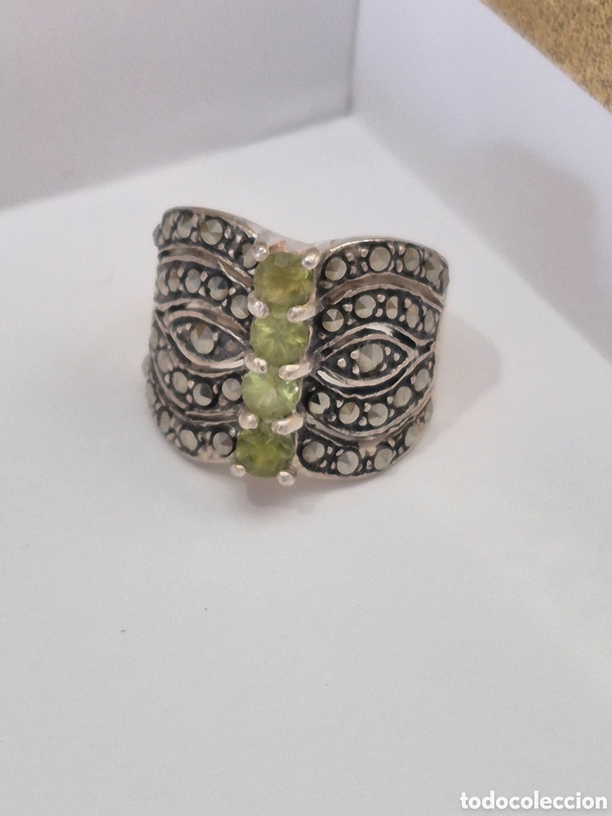 Joyeria: MAGN&Iacute;FICO ANILLO DE PLATA DE LEY CON PIEDRAS SEMIPRECIOSAS. REF S4 C VINTAGE BIS 110625