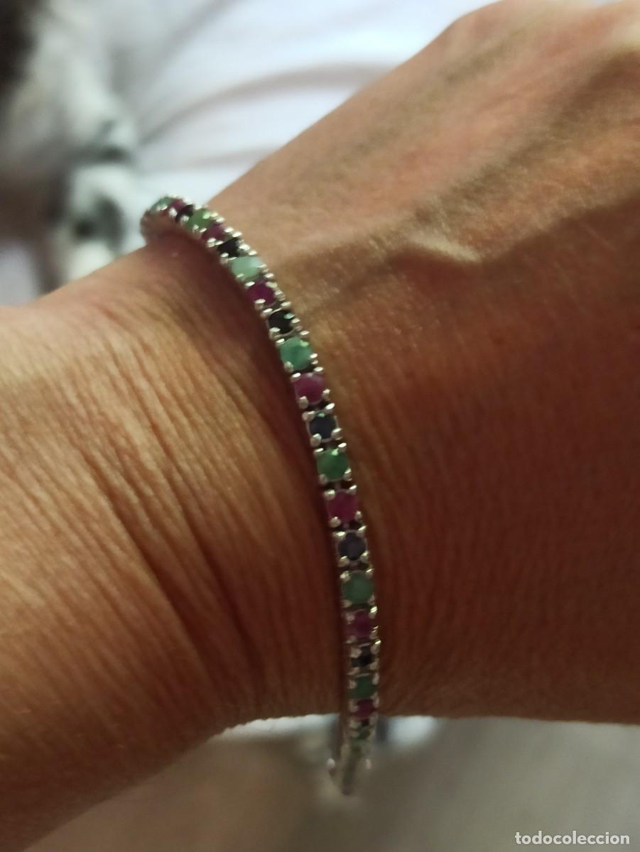 Joyeria: Pulsera esmeralda zafiros y rubies