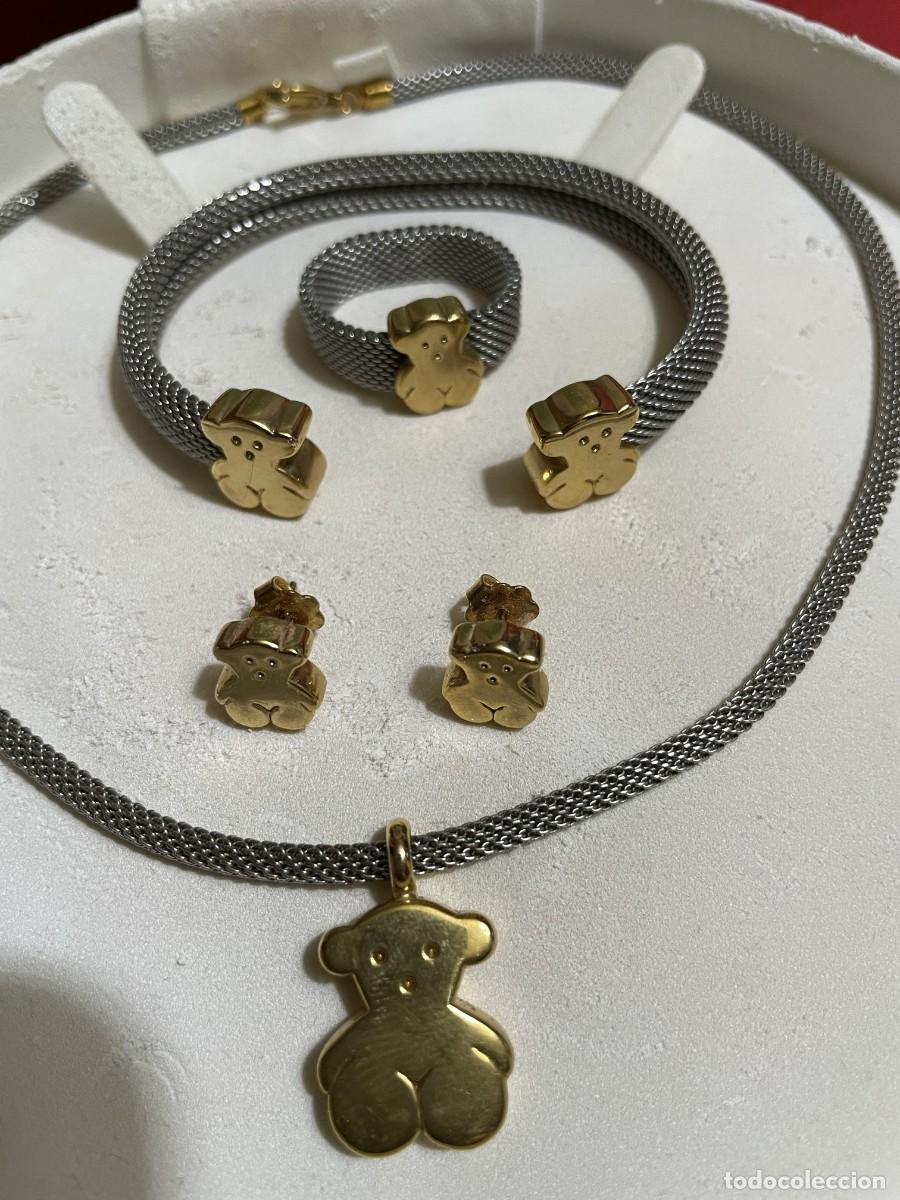 Joyeria: CONJUNTO TOUS OSITO MESH ORO 18K 4 PIEZAS SELLO 750 + CAJA Y SAQUITO
