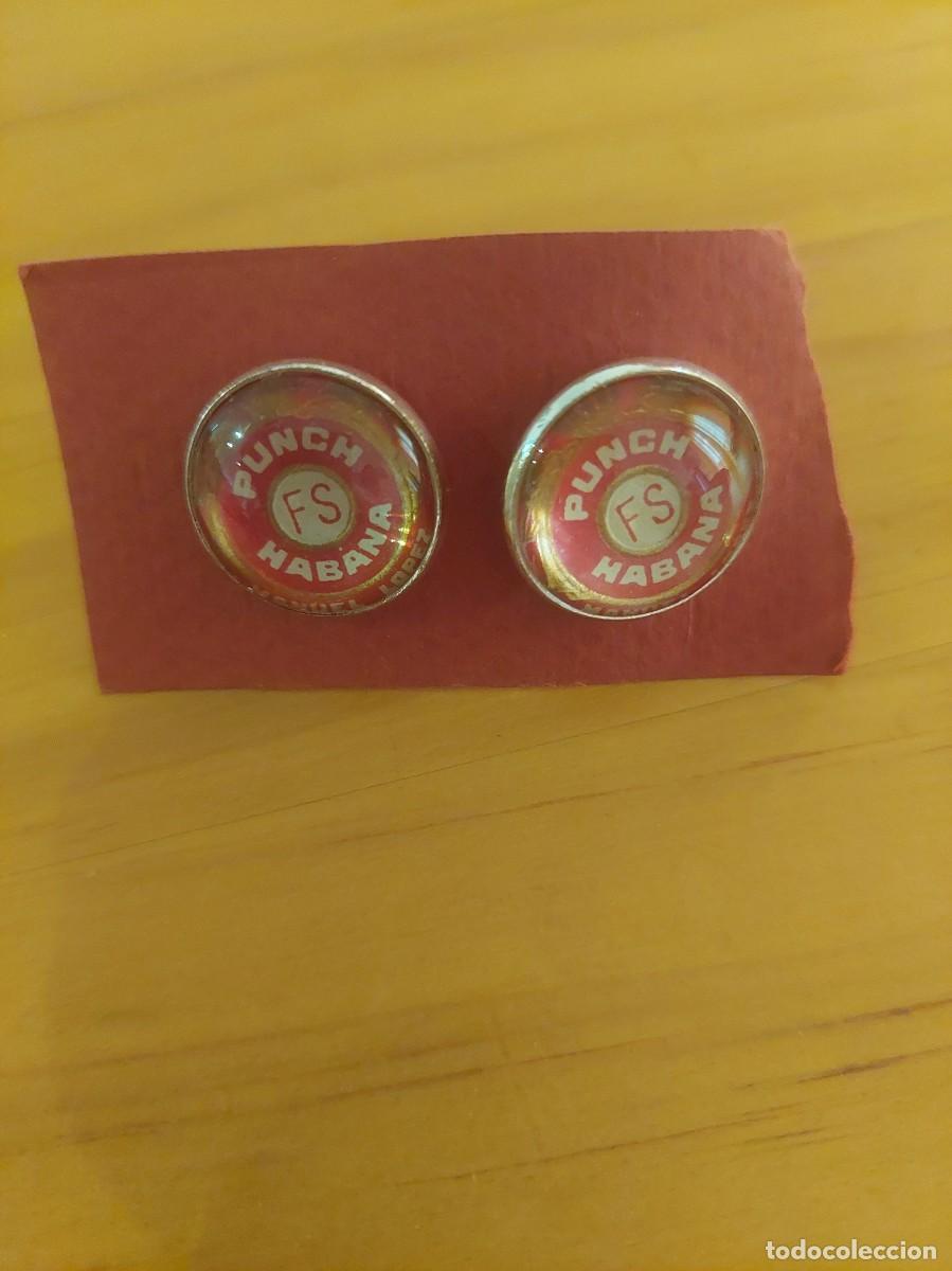 Joyeria: GEMELOS CABALLERO CON VITOLAS DE HABANOS PUNCH - LA HABANA CUBA