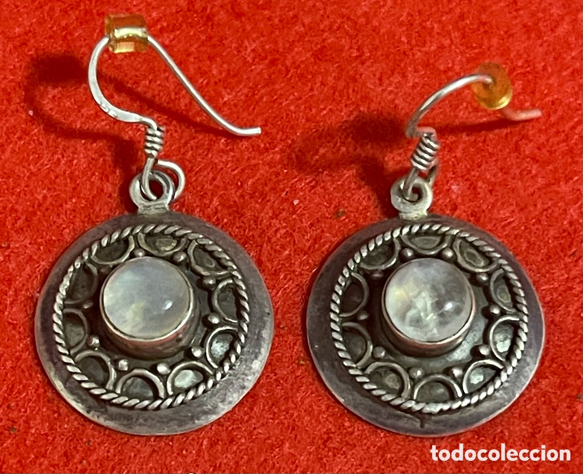 Joyeria: Bonita pareja, de pendientes en plata de ley contrastada