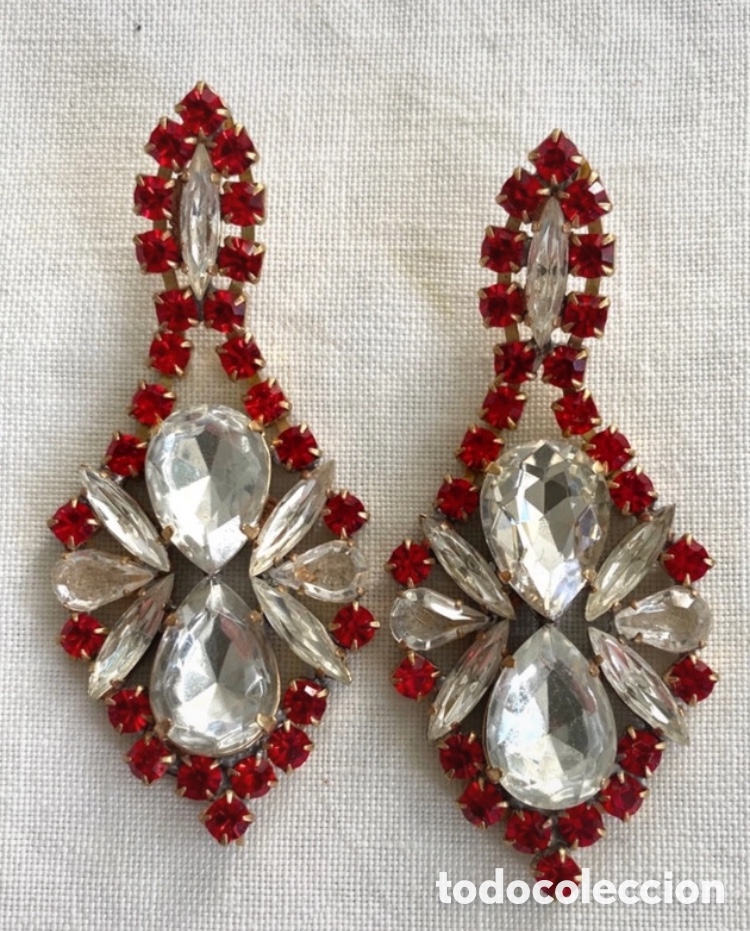 Joyeria: Pendientes vintage de cristales - Foto 2