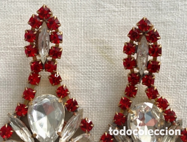 Joyeria: Pendientes vintage de cristales - Foto 4