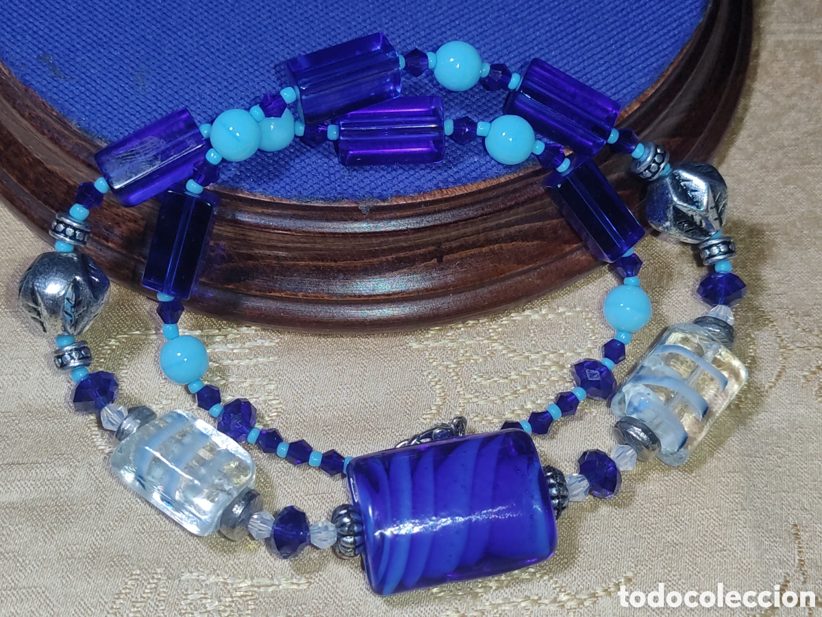 Joyeria: Collar de cristal de Murano.Vintage. - Foto 8